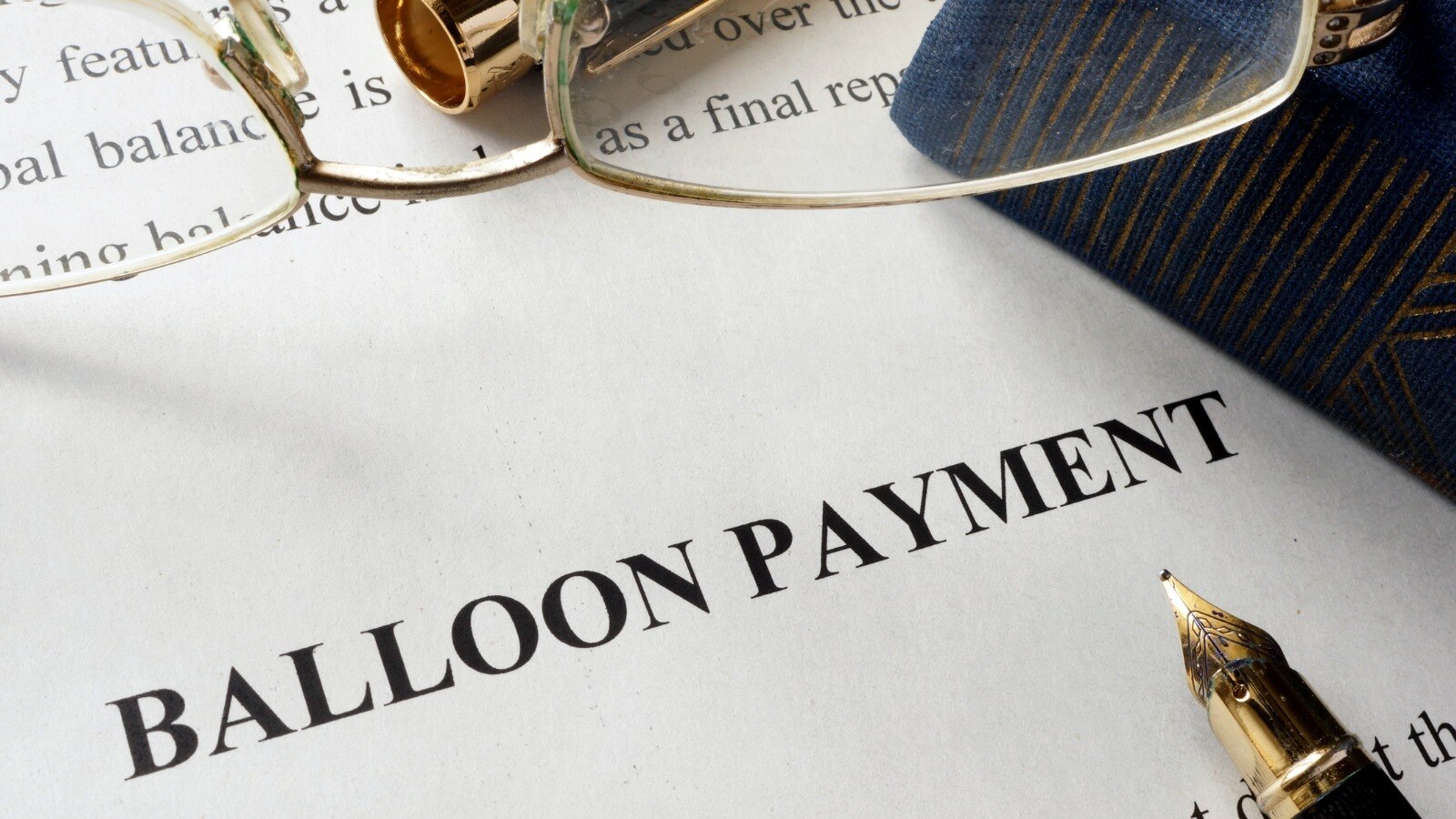 Car financing with balloon payment loan